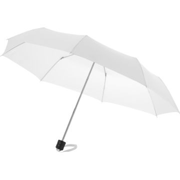 Hopfällbart paraply - Ida - 21,5"-Vit färg Valkoinen 