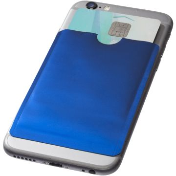 Korttitasku kännykkään- Alumiini - Sininen färg Blå Bullet