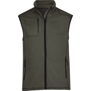 Tee Jays stretch fleece bodywarmer Unisex-Deep Green färg Deep Green Tee Jays