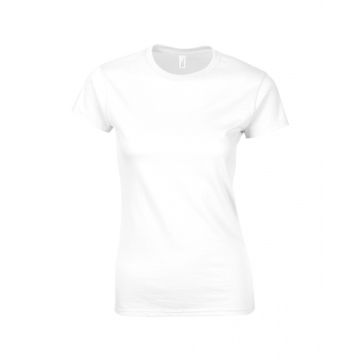 Softstyle Women's T-Shirt-White färg Valkoinen 