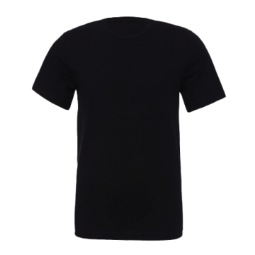 Jersey Short Sleeve Tee Unisex -Black färg Musta 